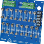 Power Distribution Board Module Board Only, Converts 1 Input: to 16 Fused Outputs @ 2.5 Amp, Input: 12/24VDC @ 10 Amp or 24/28VAC @ 12 Amp, LED Visual Indicators