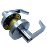 Classroom Augusta Lever Lock, 6 Pin PARA Keyway, 2-3/4in Backset, ANSI Strike, Grade 2, 626/US26D Satin Chrome