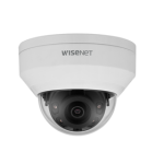 Wisenet A Series Network Vandal Resistant IR Dome PoE Camera, 4MP at 30 FPS, 3mm Fixed Focal Lens, Triple Codec (H.265/H.264/MJPEG) with WiseStream II, 120dB, IR Viewable Length 20m (65.62ft), Day and Night Auto (ICR), IVA, Tampering