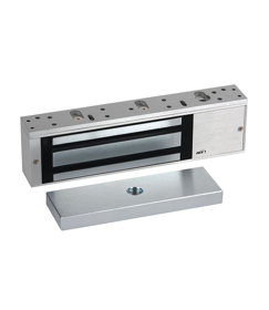 1200lbs MultiMag with Security Condition Sensor, Fire-Rated 3 Hour, 12/24VDC, Fail-Safe, 10-1/2in W x 2-7/8in H x 1-5/8in D, 28 Brushed Anodized