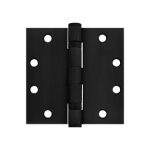 5-Knuckle Hinge, Standard Weight, Full Mortise, Ball Bearing, 4.5in x 4.5in (4545), Ferrous Steel Base, Fire-Rated, 622/FBLK Flat Black