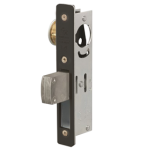 1-1/8in Backset Deadbolt, 1in x 6-7/8in Flat Faceplate, Without Strike Plate, Fits Glass Aluminum Doors, 695/SP313 Anodized Dark Bronze