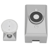 Sentronic Electro-Magnetic Single Door Holder, Surface Wall Mount, 4-1/8in Projection, Tri-Voltage 12V/24V/120V, 35lbs Holding Force, Die Cast Housing, ADA, UL, Wood and Machine Screws, AL/SP28/689 Aluminum Powder Coat