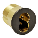 SFIC 1-3/8in 7-Pin Mortise Cylinder Housing, Less Core, Adams Rite Cam, 613/US10B Oil Rubbed Satin Bronze