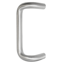 Offset Door Pulls 9in CTC 90 Degree Offset, Thru Bolts Type 1 Mounting, 630/US32D Stainless Steel