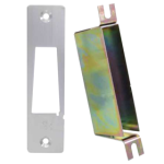 Hook Bolt Flat Box Strike with Dust Box, 628/US28 Satin Aluminum