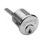 M3 Rim Cylinder 1-1/8in, DJ Keyway, 6-Pin, Less Slider, Satin Chrome 26