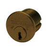 M3 Mortise Cylinder 1-1/4in, DA Keyway, 6 Pin, Sub-Assembled, Less Slider, Dark Bronze/Clear Coat 24