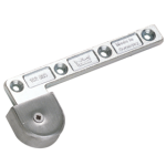 BTS80 3/4" Heavy Duty Offset Bottom Arm w/ Cover Cap, 626/US26D Satin Chrome