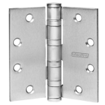 MacPro 5-Knuckle Hinge, Heavy Weight, Full Mortise, Ball Bearing, 5.0in x 4.5in (5045), Non-Ferrous Base, Non-Removable Pin, 630/US32D Satin Stainless Steel