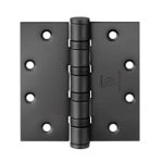 5-Knuckle Hinge, Heavy Weight, Full Mortise, Ball Bearing, 4.5in x 4.5in (4545), Steel Base, Non-Removable Pin, BSP Black Suede Powder Coat