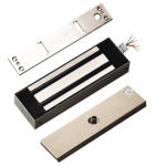 1200lbs Single Mag Lock With Conduit Fitting for Gates, 10ft Wire Leads, SPDT Door Position Switch, 12/24VDC (Dual Voltage - Field Selectable), Sealed Electronics, Weather Resistant, Stainless Steel Housing