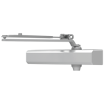 Medium Duty Door Closer, Cast Aluminum, Surface Mount, Cush-N-Stop Arm, Slim Line Plastic Cover, ADA Adjustable Size 1-6, Grade 1, Universal Screw Pack, 689/AL Aluminum Powder Coat