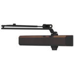 Medium Duty Door Closer, Cast Aluminum, Surface Mount, Cush-N-Stop Arm, Slim Line Plastic Cover, ADA Adjustable Size 1-6, Grade 1, Universal Screw Pack, 695/DKBRZ Dark Bronze Powder Coat