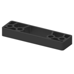 1460 Series Blade Stop Spacer, 1/2in, 693/GLBLK Gloss Black Powder Coat