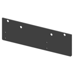1460 Series Drop Plate, Hinge Pull Side Mount, or Top Jamb Mount, 693/GLBLK Gloss Black Powder Coat