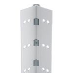 210001_L.png Full Mortise Heavy Duty Geared Continuous Hinge, No Door Inset, Flush Mount, 120in, Up to 450lbs, 628/US28 Clear Anodized Aluminum