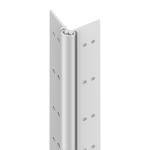 Full Mortise Heavy Duty Geared Continuous Hinge, No Door Inset, Flush Mount, 95in, Up to 450lbs, 628/US28 Clear Anodized Aluminum