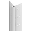 Full Mortise Heavy Duty Geared Continuous Hinge, 1/16in Door Inset, Door Edge Protector, 1-3/4in Doors, 83in, Up to 450lbs, 628/US28 Clear Anodized Aluminum