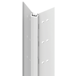 Full Mortise Heavy Duty Geared Continuous Hinge, 1/16in Door Inset, Door Edge Protector, 1-3/4in Doors, 83in, Up to 450lbs, 628/US28 Clear Anodized Aluminum