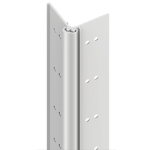 Full Mortise Heavy Duty Geared Continuous Hinge, 1/16in Door Inset, Door Edge Protector, 1-3/4in Doors, 83in, Up to 450lbs, 628/US28 Clear Anodized Aluminum