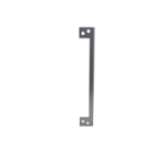 Angled Latch Protector Mortised in Door Edge, 10in x 1-1/2in, SL Silver Coated