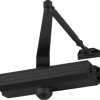 Medium Duty Surface Door Closer, Regular Arm with Parallel Arm Bracket, No Cover, Cast Aluminum, Adjustable Sizes 1-5, Through Bolt, Wood and Machine Screws, ADA, UL, Grade 1, , 622/SPBLK Painted Black