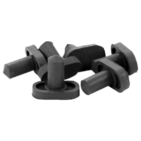Door Silencer for Wood Frame, Gray