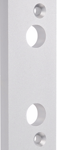 9000 Series 1/2in Aluminum Spacer Bracket, for Surface Mount Electric Strikes, 628/US28 Satin Aluminum Clear Anodized