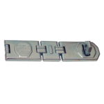7-11/16in Hasp, Hardened Steel, Hidden Screws and Hinge Pins, 2 Hinges