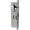 1-1/8in Backset Deadbolt, 1in x 6-7/8in Radius Faceplate, Fits Glass Aluminum Doors, 711/335 Black Anodized