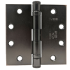 5-Knuckle Hinge, Heavy Weight, Full Mortise, Ball Bearing, 4.5in x 4.5in (4545), Ferrous Steel Base, Fire-Rated, F-643E/716 Aged Bronze