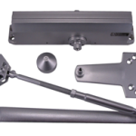 Door Closer Adjustable Spring Heavy Duty, 689/US28 Aluminum Powder Coat
