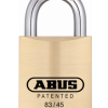 Brass Padlock 1-3/4in Wide - Schlage C 6 Pin Keyway 0-Bitted, Shackle - 5/16in Diameter and 1in Vertical Clearance, Boxed