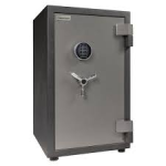 Burglary and Fire Safe, BFS Series UL and ETL Certified, Black Body with Charcoal Grey Gloss Door, ESL10 (UL Type 1) Electronic Keypad, 490lbs