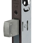 1-1/8in Backset Hookbolt, 1in x 6-7/8in Flat Faceplate, Fits Glass Aluminum Doors, 695/SP313 Anodized Dark Bronze
