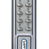 215466_L.png Heavy Duty Electronic Cabinet/Locker Pushbutton Cam Lock, (Fits Doors 1/4in - 1in Thick), Audible Keypad, Auto Unlock Facility, 2 x AAA Batteries, 628/SG Silver Grey Finish