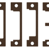 Faceplate 4-7/8in x 1-1/4in, Mortise with Deadbolt, Metal Frame, 1600 Series, 613E/US10BE Dark Oxidized Satin Bronze