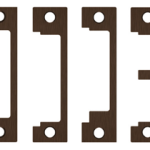 Faceplate 4-7/8in x 1-1/4in, Mortise with Deadbolt, Metal Frame, 1600 Series, 613E/US10BE Dark Oxidized Satin Bronze