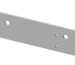 1460 Series Drop Plate, Hinge Pull Side Mount, or Top Jamb Mount, 689/AL Aluminum Powder Coat