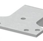 1460 Series Parallel Arm Shoe, Required for Parallel Arm Mounting, 689/AL Aluminum Powder Coat