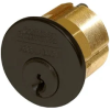 216449_L.png 1-1/4in Mortise Cylinder 6-Pin Clover Cam, L4 6-Pin 0-Bit, Standard Collar, 613E/US10BE Dark Oxidized Satin Bronze