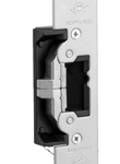 Ultraline Electric Strikes for Aluminum Jambs, Use with Adams Rite Deadlatches or Cylindrical Locks, 1-1/4in x 6-7/8in, Flat with Radius Face, 695/SP313 Anodized Dark Bronze