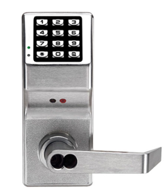217626_L.png Trilogy T3E Keypad Cylindrical Standalone Lock, Quick Passage Mode, Weather Proof, Sargent LFIC Prep, 2000 Users, 40,000 Event Audit Trail and 500 Scheduled Events, 626/US26D Satin Chrome *New Version of ALADL3000IC/26D-R and ALADL2800IC/26D-R