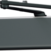 Heavy Duty Surface Door Closer, Regular/Parallel Arm, Parallel Bracket, Full Plastic Cover, Adjustable Spring Size 1-6, Grade 1, 693/BLK Black Powder Coat