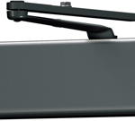 Heavy Duty Surface Door Closer, Regular/Parallel Arm, Parallel Bracket, Full Plastic Cover, Adjustable Spring Size 1-6, Grade 1, 693/BLK Black Powder Coat