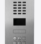 D21DKV IP Video Door Station, Stainless Steel V2A, Brushed, Surface and Flush Mount Possible, Housings Sold Separately, LAN Connection (PoE Capable), 2-Way Audio, Ultra-Wide Angle Lens, 720p, Night Vision, 12 IR LED, 4D Motion Sensor, RFID Reader, Keypad.