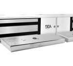 1200lbs Double Maglock 12/24VDC, LED, UL Listed w/ 2 Door Status Switches (After Sept 2023 Uses 2 BEA10LZBR12SUL Brackets)