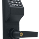 Trilogy Electronic Lock, Up to 100 Users, 12 Button Metal Keypad, Weather-Proof, 622/US19 Matte Black