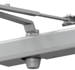 Medium Duty Surface Door Closer, Spring-N-Stop Arm, Adjustable Sizes 1-6, Grade 1, 689/SP28 Painted Aluminum